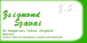 zsigmond szavai business card