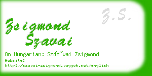 zsigmond szavai business card